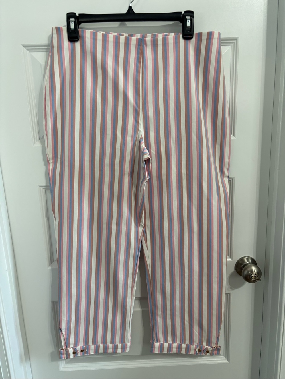 Pastel Vertical Stripe Capri Pants by Cato
Size 12